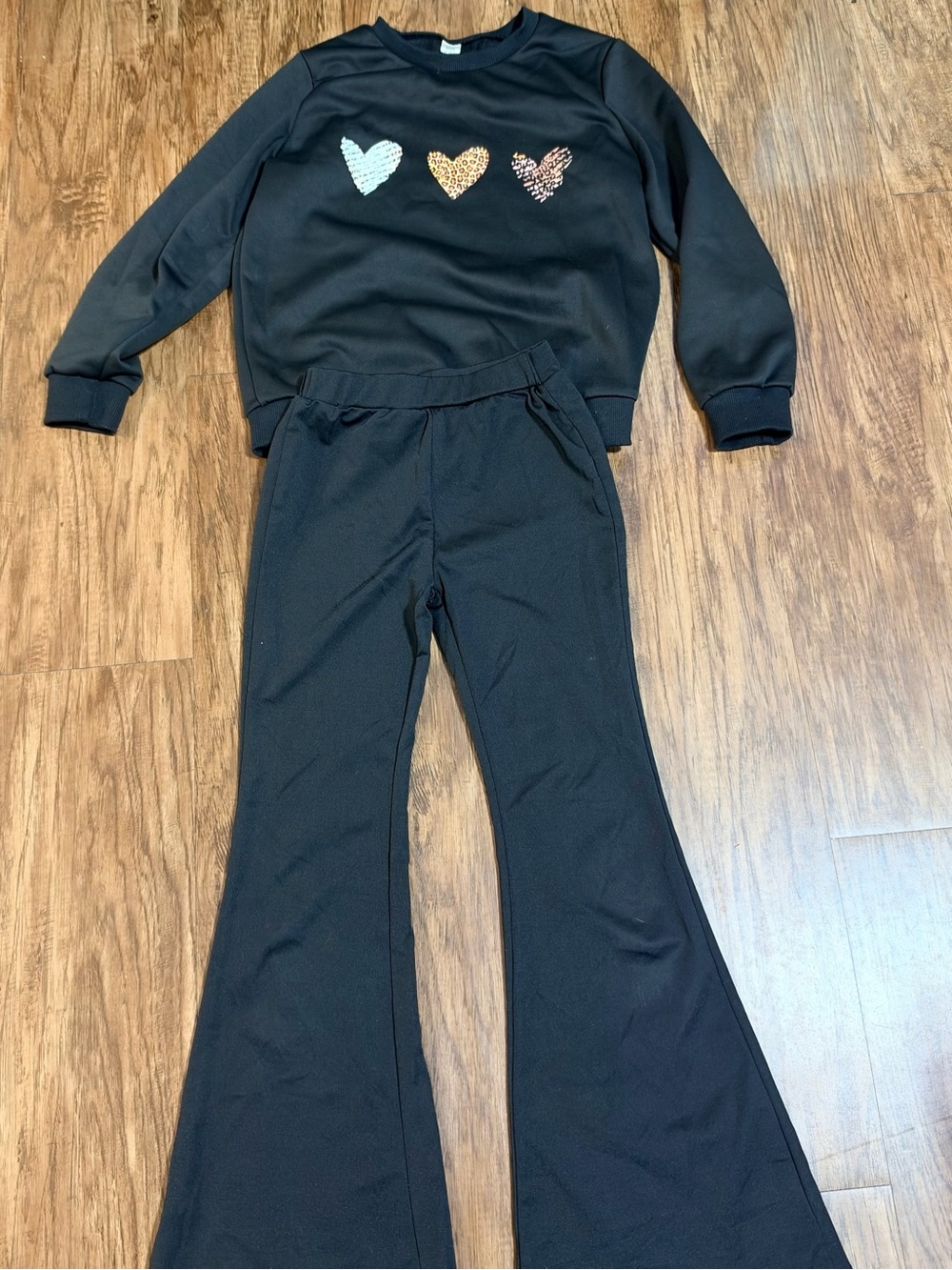 SHEIN Girls’ 2-Piece Flare Pants Set – Size 9–10Y